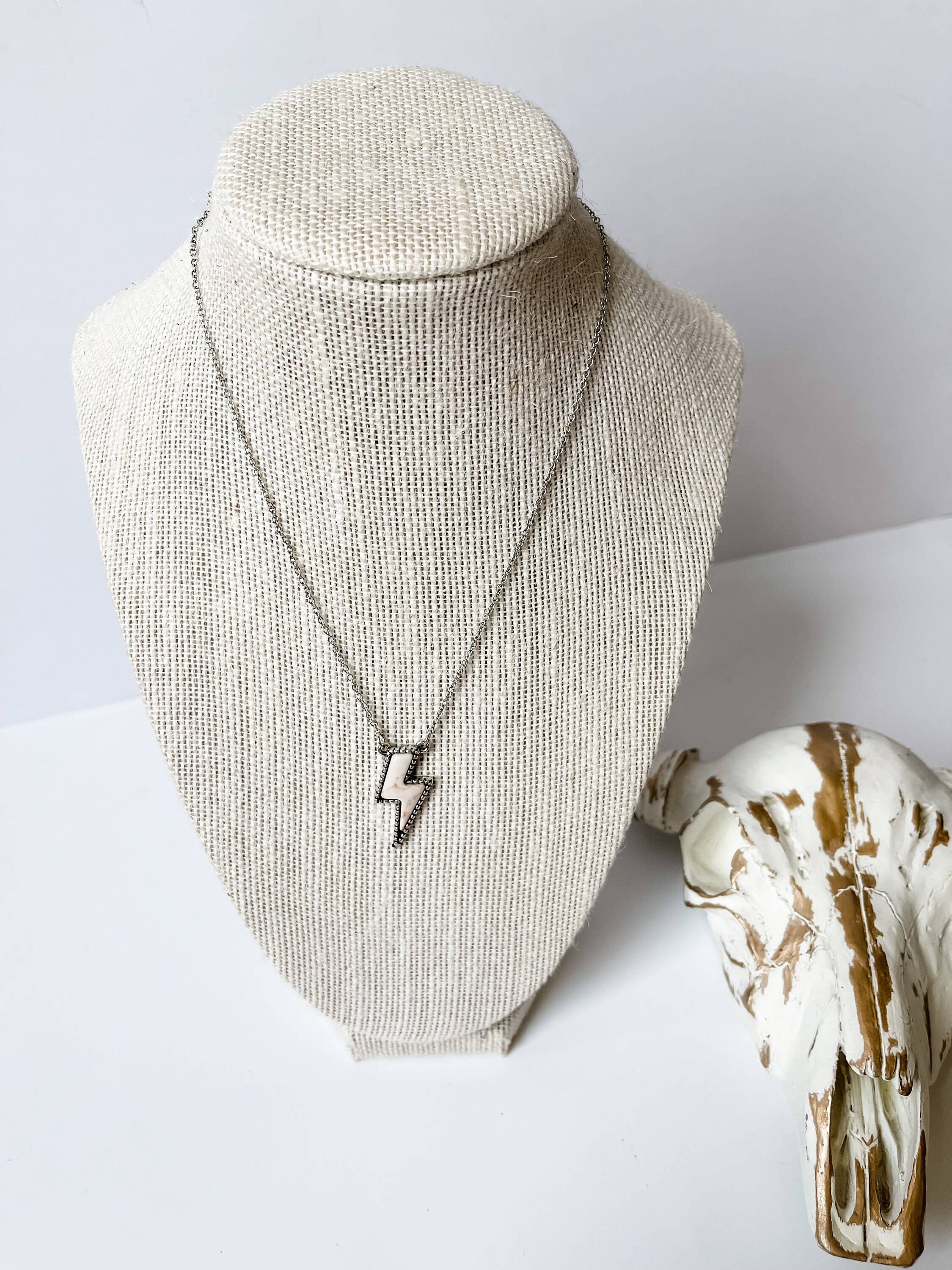 Western Lightning Bolt Thunderbolt Necklace