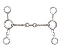 Thunderbolt Stainless Steel JR Cowhorse Twisted Dogbone Snaffle