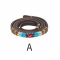 LEATHER BEADED OVER & UNDER WHIP