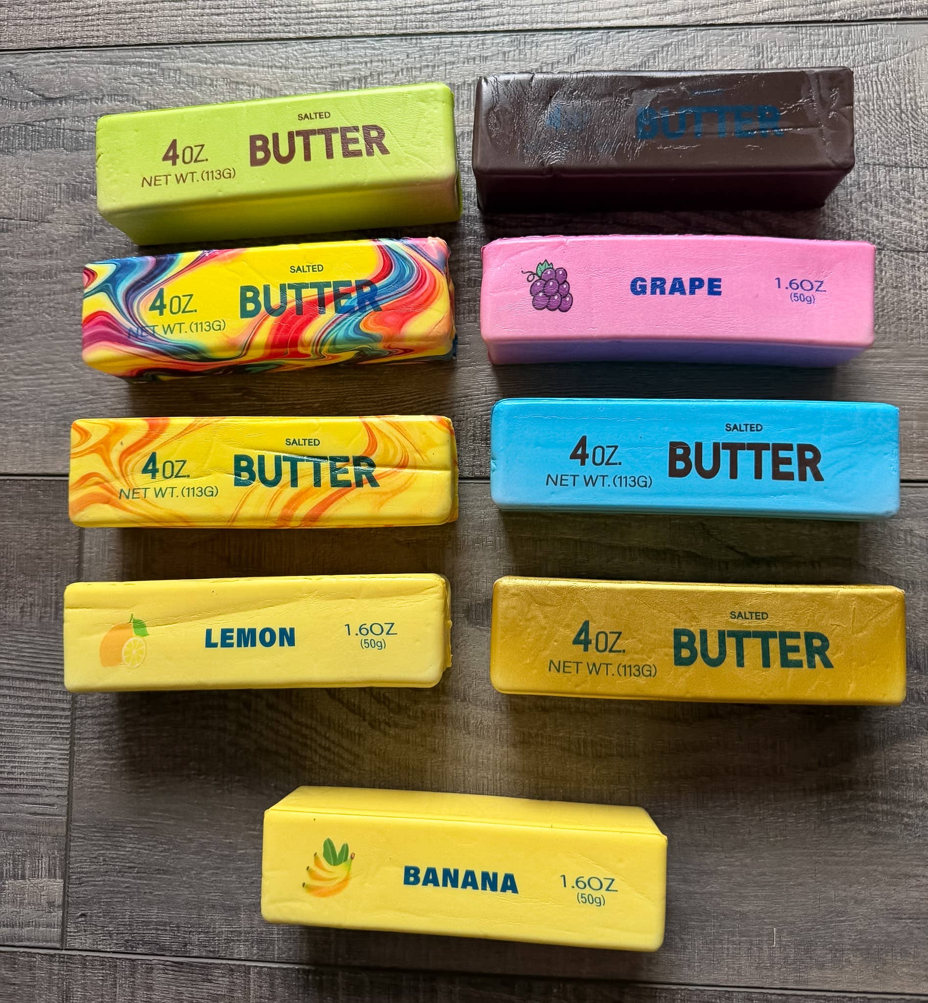 Squishy Squish Stick of Butter 9 Colors