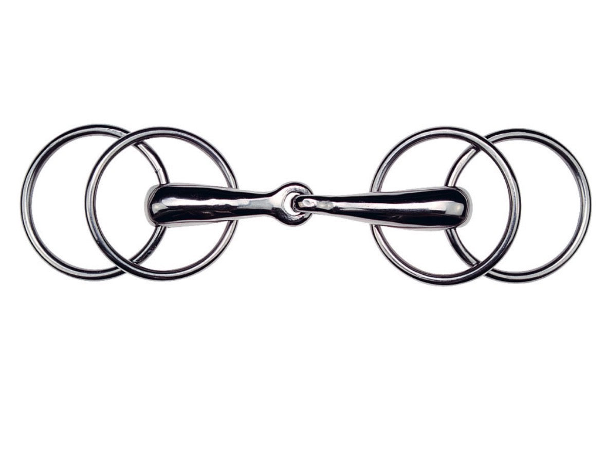 4-ring loose ring snaffle bit