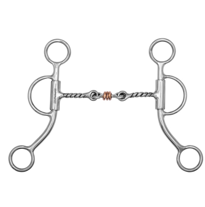 Argentine Twisted Bit with Dog Bone and Copper Roller
