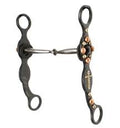 Blued Steel Snaffle Bit w/ rubber Gaurd