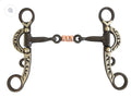 Argentine Three Piece Copper Dog Bone Snaffle Bit