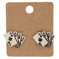 Ace Four Of A Kind Metal Stud Earring SE-2548