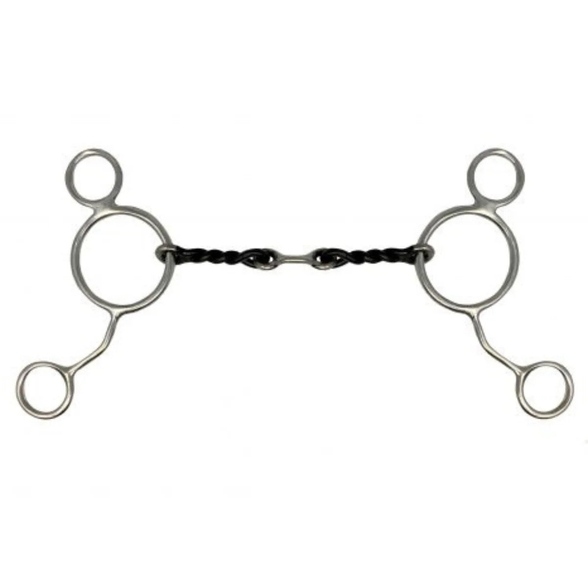 Stainless steel wonder it w/ sweet iron twisted mouth and dog bone center