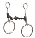 Stainless Steel sliding 5” twisted sweet iron mouth bit with copper wrapped dog bone