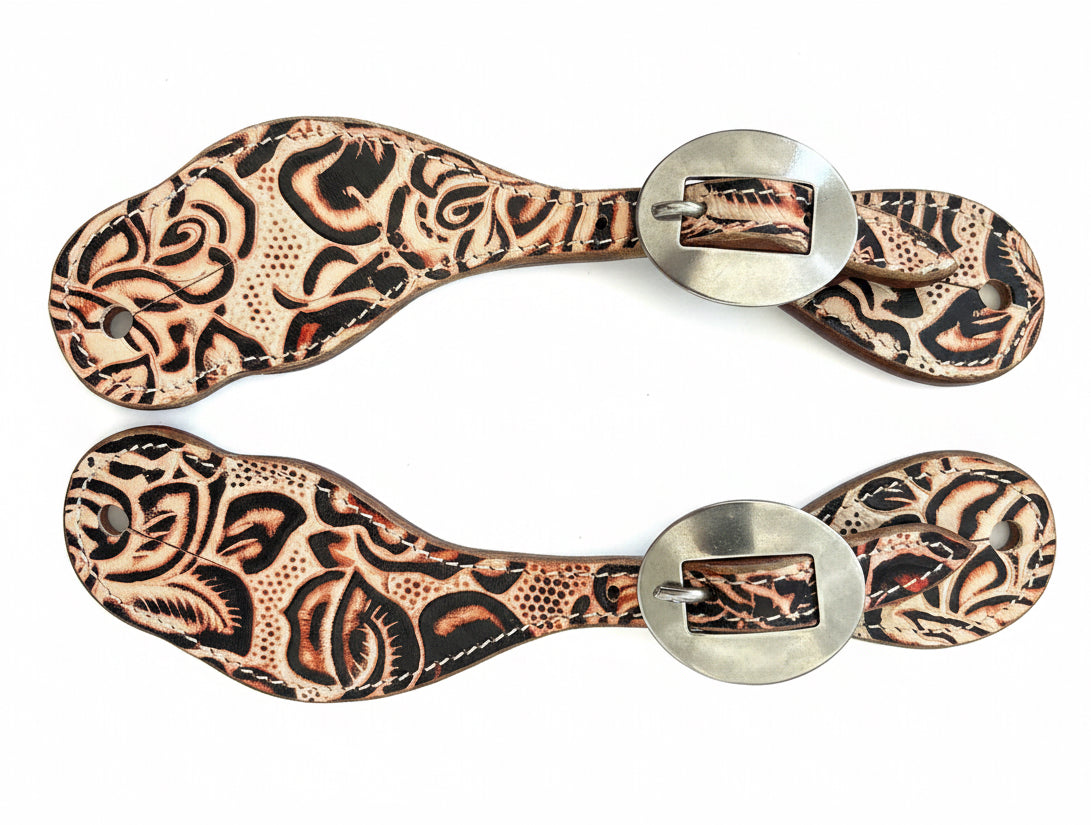 Ladies Peach Rose Spur Strap