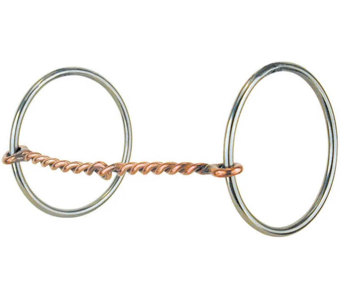 Twisted copper light loose ring Snaffle bit