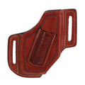 Basket Tooled Phone and Knife Holster