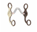 Solid Port Pony Bit w/ Pistol Motif Silver Mounting