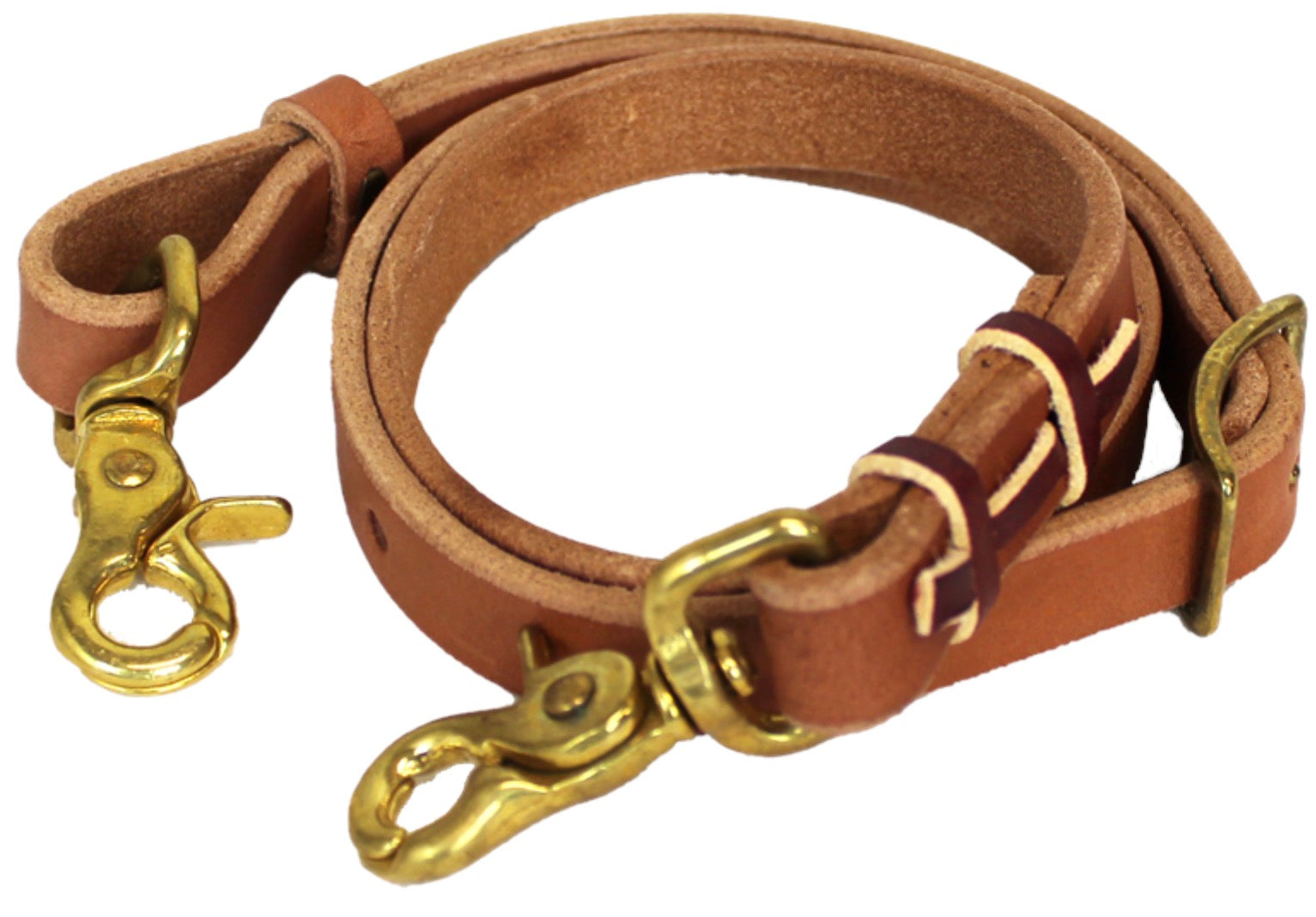3/4" HARNESS LEATHER TIE DOWN STRAP (NATURAL)