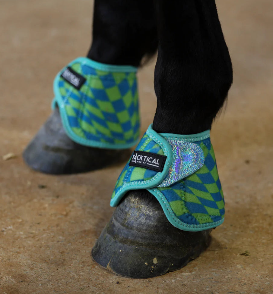 WAVY WITH SPARKLE VELCRO BELL BOOTS