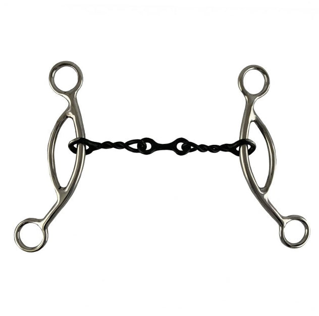 5" Stainless Steel Sweet Iron dogbone Mouth with Sliding Gag
