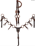 COPPER ENGRAVED RINGS LEATHER TACK SET