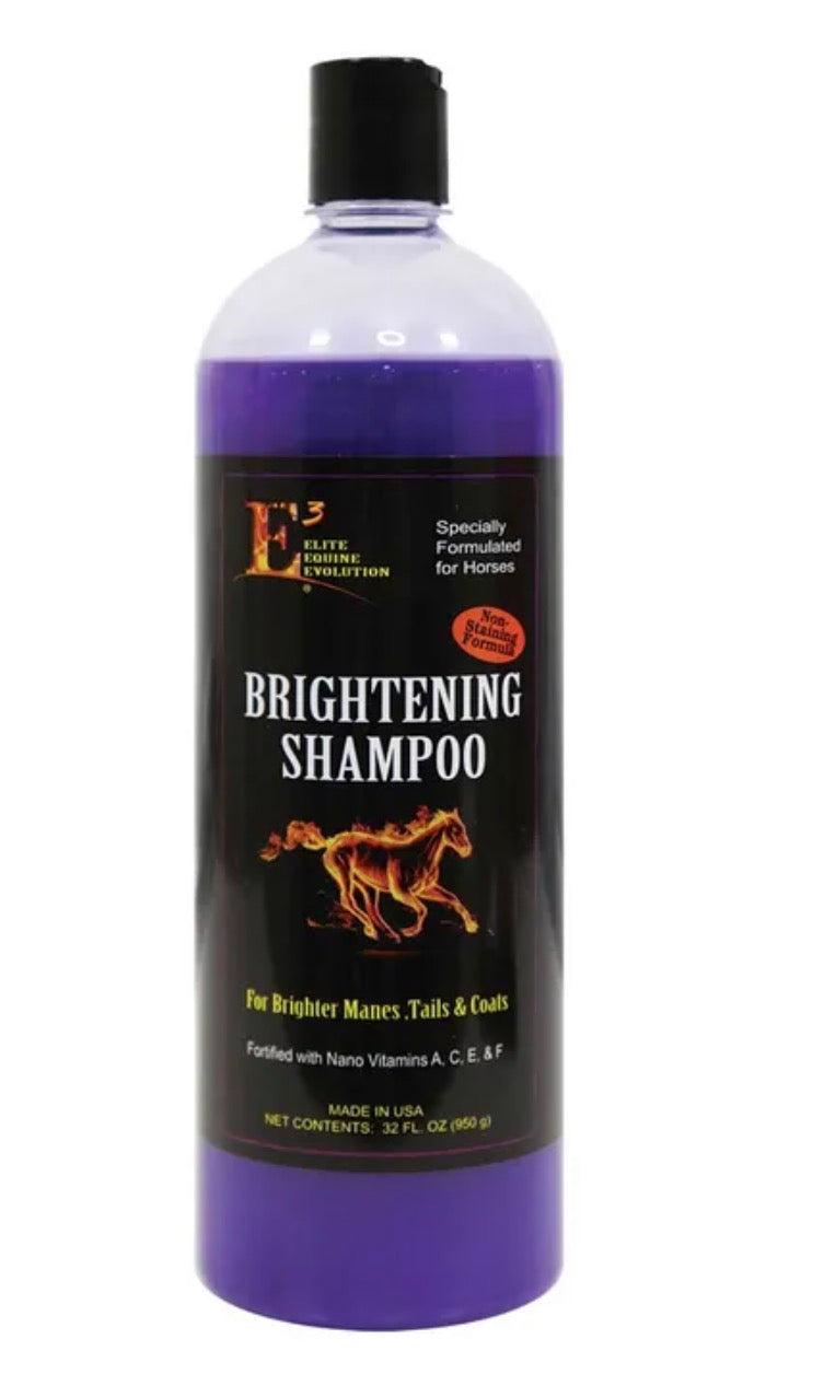 E3 Elite Equine Evolution Brightening Shampoo 32 oz