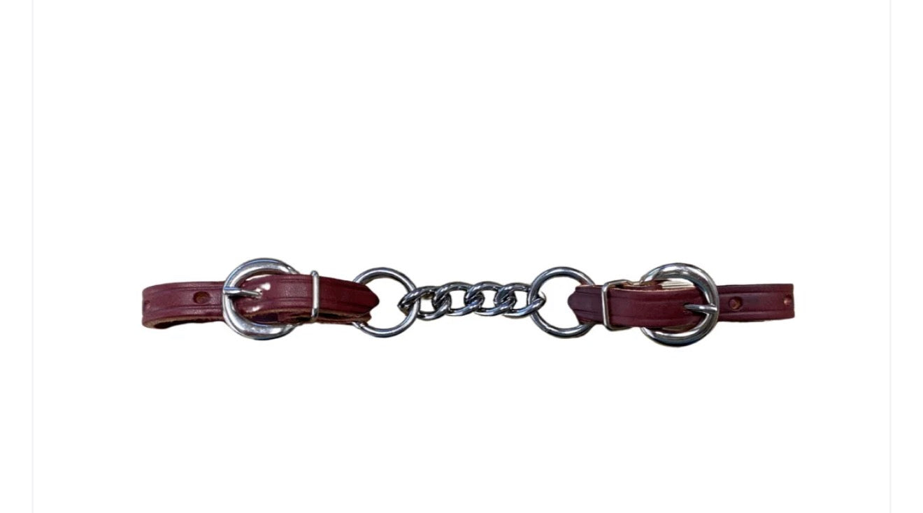 Latigo Leather Curb Chain