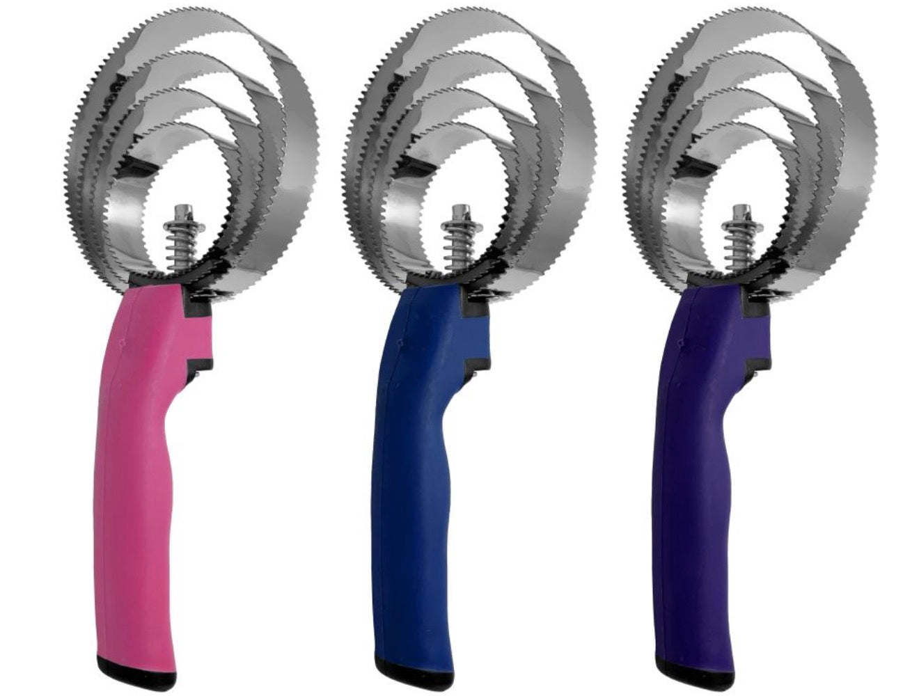 Stainless steel spring curry comb