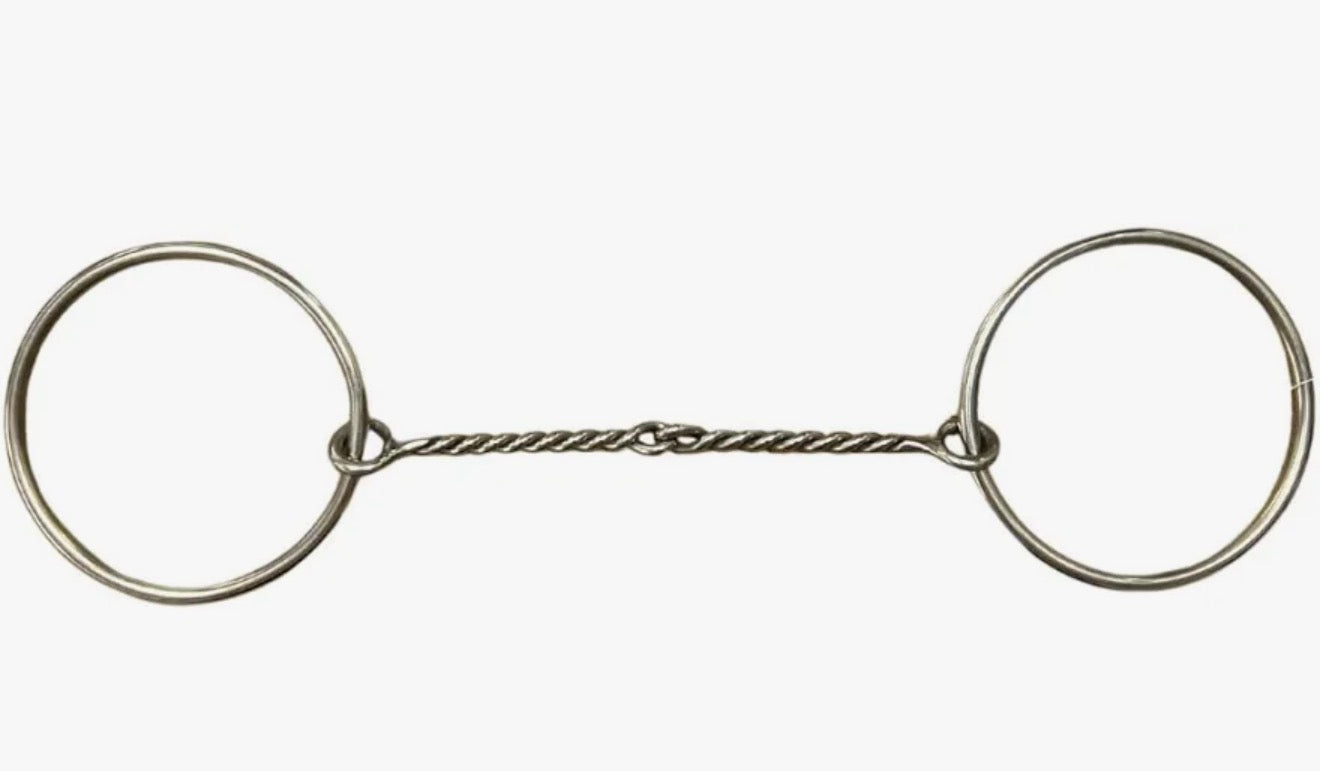 O-Ring Sweet Iron Twisted Snaffle Bit