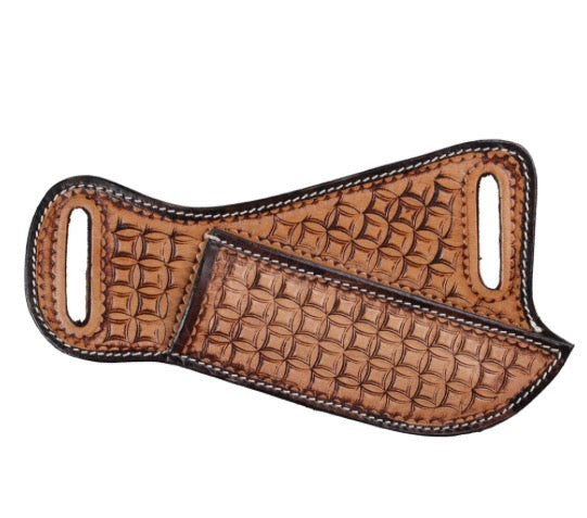 Waffle and Dot Tooled Knife Sheath